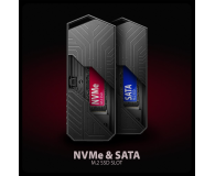 Axagon EEM2-GAM USB-C 10Gbps - M.2 NVMe & SATA SSD GAME M.2 box - 1485445 - zdjęcie 2